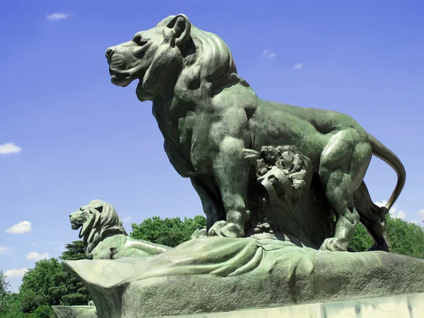 狮子的雕像 — 图库照片