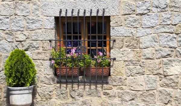 A typical barred window — Stock Photo, Image