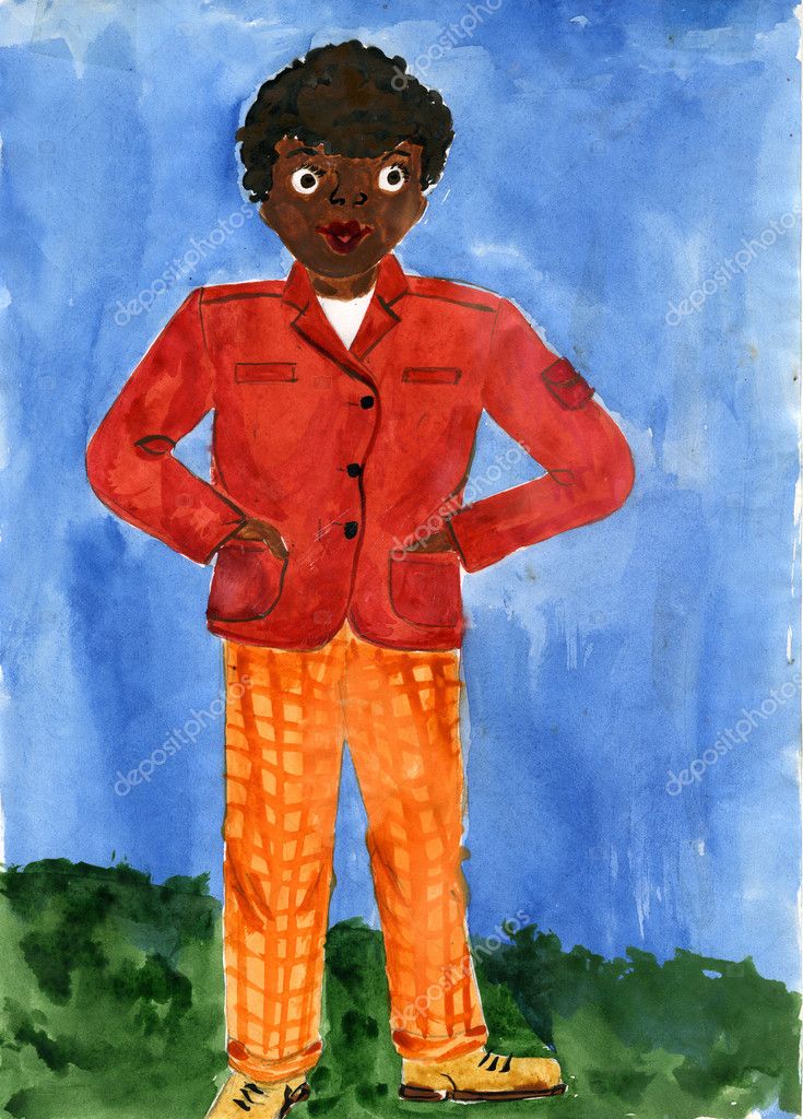 Risultati immagini per ragazzo africano neri disegni
