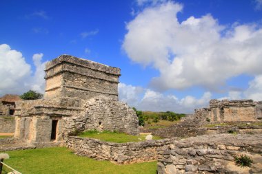 eski tulum Maya harabelerini Meksika quintana roo