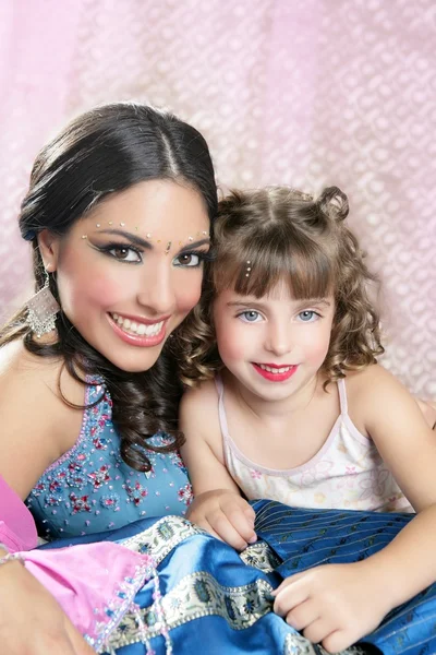 Beautiful portrait of magic queen and princess — Stock Photo, Image