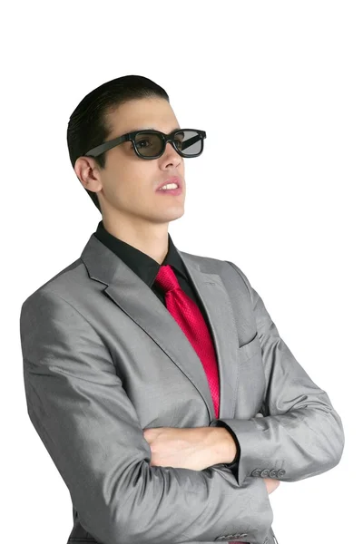 Az új 3D-s szemüveg a fiú spectator mozi — Stock Fotó