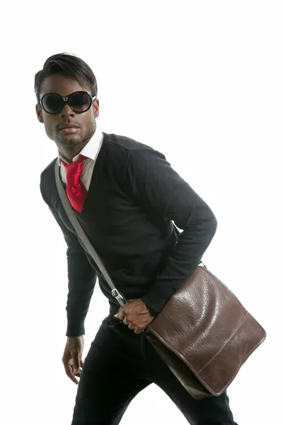 Mode afrikanska stilig ung man — Stockfoto