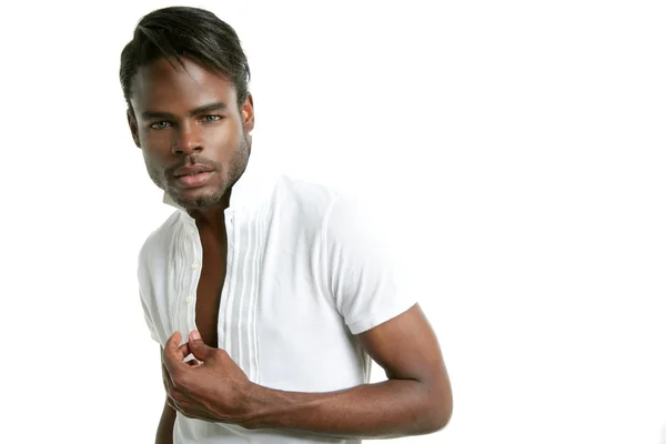 Handsomen svart mode afrikanska ung man — Stockfoto