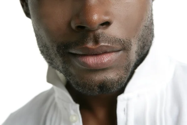Afro-Amerikaanse schattig zwarte jongeman portret — Stockfoto