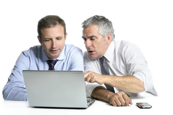 Expertise businessman team working computer — Stock Photo, Image