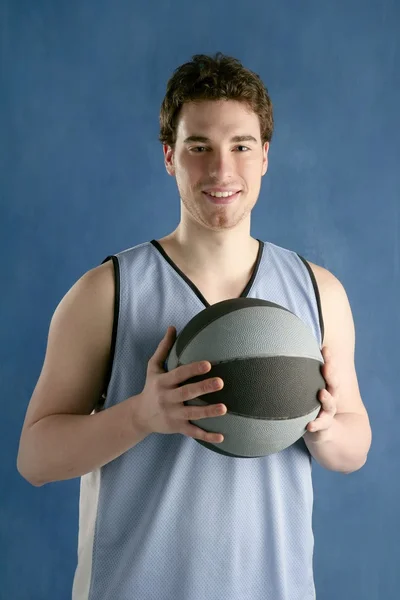 Basketball young man basket player portrait — Stock Photo, Image