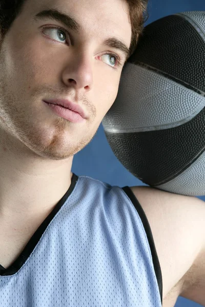 Basketbol sepet topu gerçek oyuncu portre — Stok fotoğraf