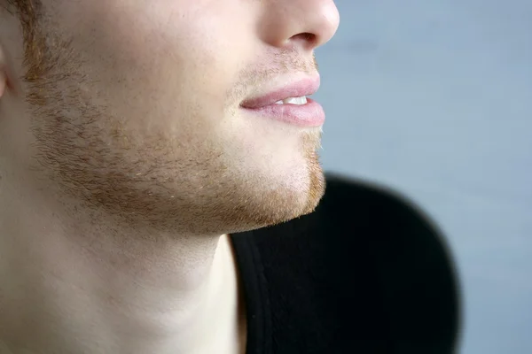 Handsome profile portrait young man face — Stock Photo, Image