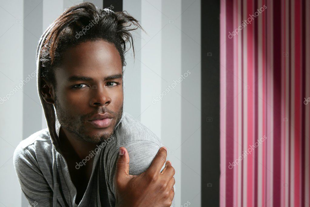 African american young handsome man portrait Stock Photo by ©lunamarina ...