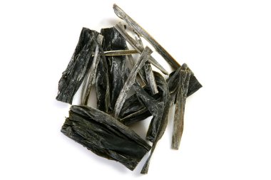 Kombu dried seaweed algae food clipart