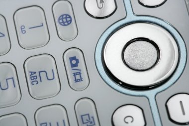 Mobile phone macro keyboard detail