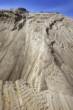 White sand quarry mound mountain clipart