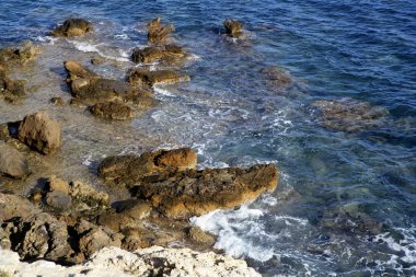 sabah Akdeniz mavi deniz manzarası, İspanya