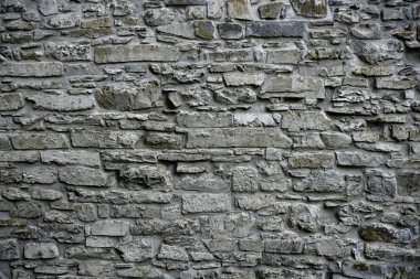 Antique grunge old gray stone wall masonry clipart