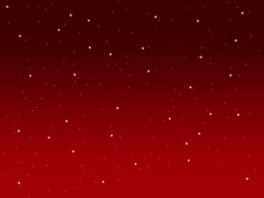 Christmas kırmızı gökyüzü arka plan küçük yıldızım