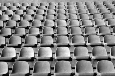 Aged stadium grandstand stands pattern