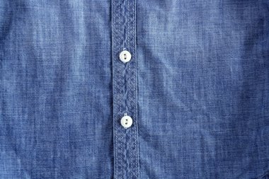 Denim blue jeans shirt with buttons texture clipart