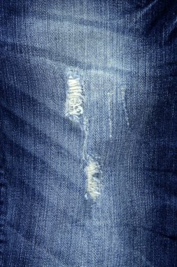 Denim fashion blue jeans broken fabric texture clipart