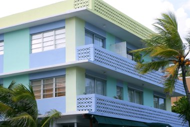 art deco bölgesinden Güney Miami beach