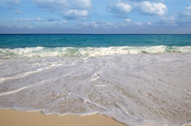 Karayip Denizi tropikal turkuaz beach mavi