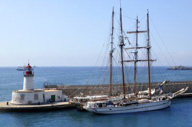 Balear adalarından İspanya İbiza Limanı