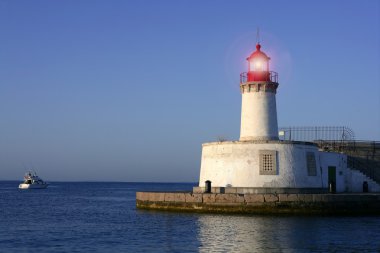 Balear Adaları Ibiza şehir içinde Lighthouse