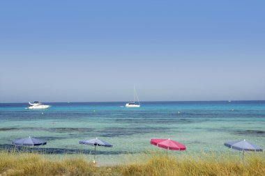 Ibiza yakınındaki Formentera Adası'Akdeniz