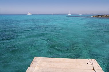 Ibiza yakınındaki Formentera Adası'Akdeniz