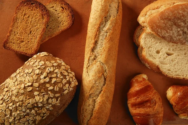 Çeşitli ekmek natürmort — Stok fotoğraf