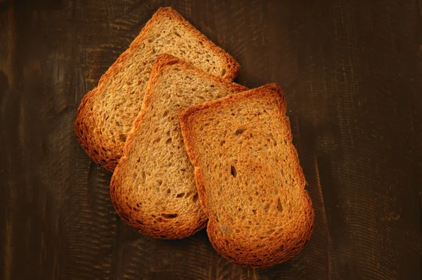 Sneetjes geroosterd brood — Stockfoto