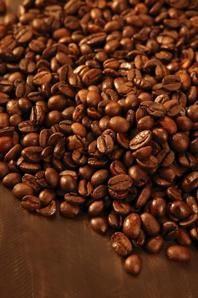 Textura de grãos de café torrado — Fotografia de Stock