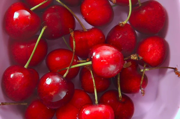 Cherry red fruits texture — Stock Photo, Image