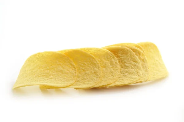 Chipsy ziemniaczane solone plastry — Zdjęcie stockowe