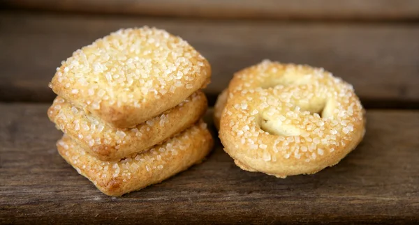 Печенье с маслом, голландское печенье над дровами — стоковое фото