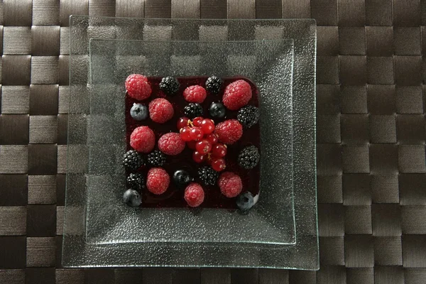 Berries mix dessert — Stock Photo, Image