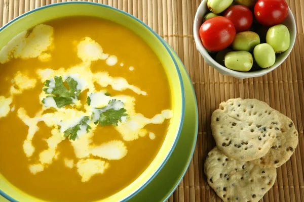 Смачний суп з гарбуза — стокове фото