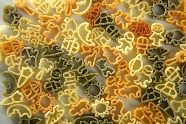 Italian children pasta texture — Stock Photo, Image