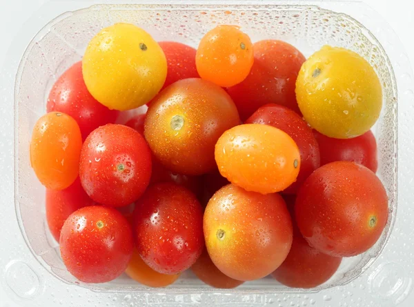 Weinig cherry gevarieerd multi kleur tomaten — Stockfoto