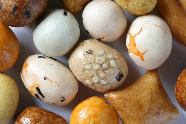 Abwechslungsreiche japanische Farbe Snack Aperitif Studio — Stockfoto