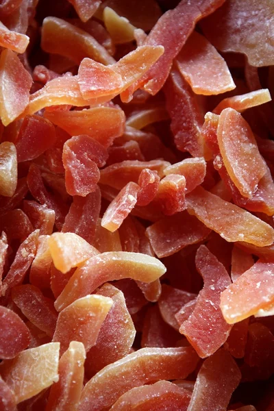 말린 파파야 과일 설탕 패턴 — 스톡 사진