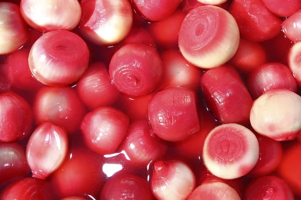 Vinegar onion red spicy texture in market — Stock Photo, Image
