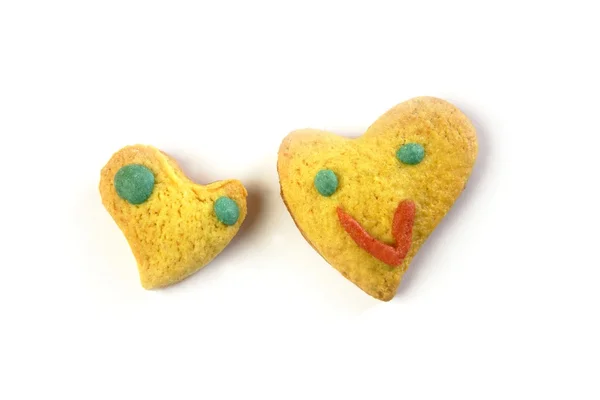 Funny valentine heart biscuits shapes — Stock Photo, Image