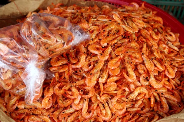 Chiapas getrocknete Garnelen Meeresfrüchte Markt Mexiko — Stockfoto