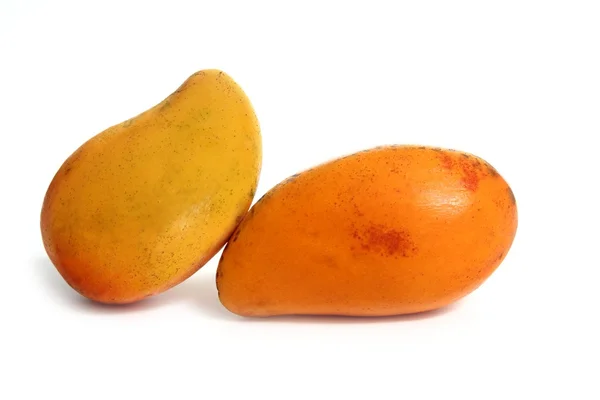 Mango frutta tropicale isolata su bianco — Foto Stock