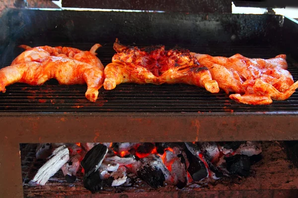 Barbecue kitchen tikinchic in Mayan Riviera — Stock Photo, Image