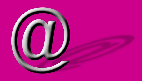 Arobase AT ilustração símbolo de e-mail — Fotografia de Stock