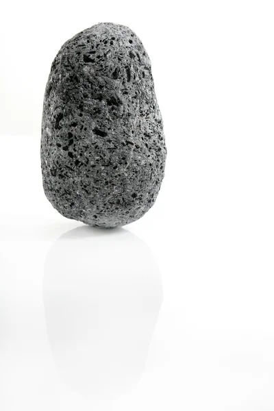Wulkaniczne pumeks, teksturowanej czarno-biały kamień — Zdjęcie stockowe