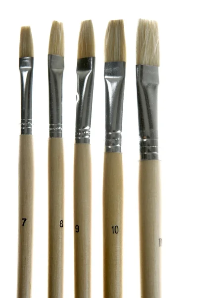 Painting brushes of various sizes — Stock Photo, Image