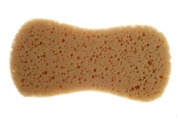 Artificial bath sponge texture for bathing — Stock Photo, Image